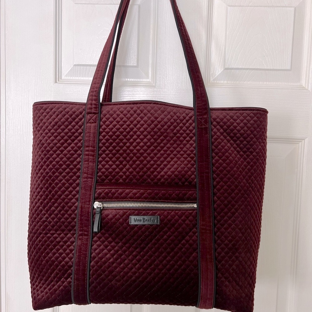 Vera Bradley velvet Vera tote